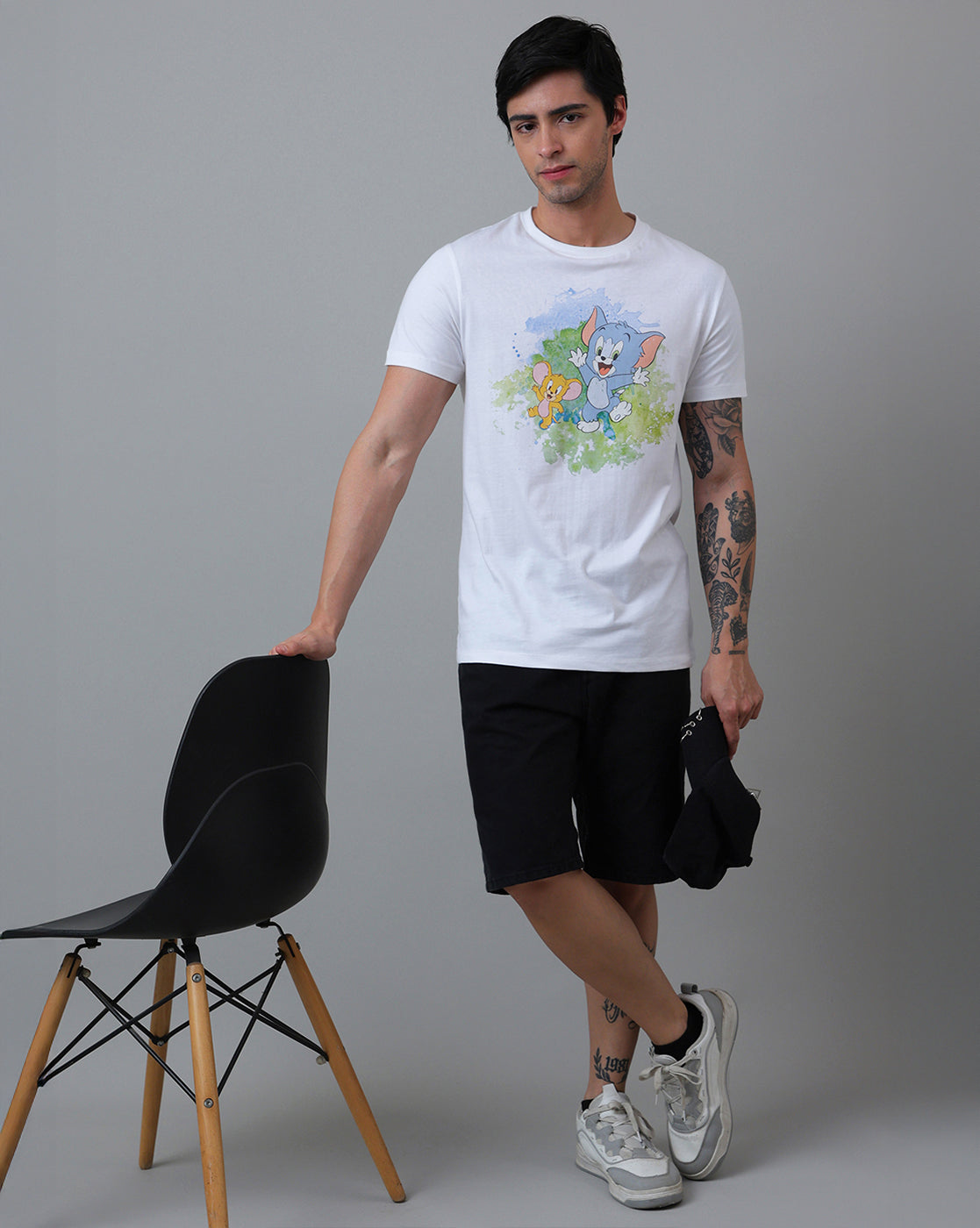 Tom & Jerry Printed Regular Fit Tshirt For Men