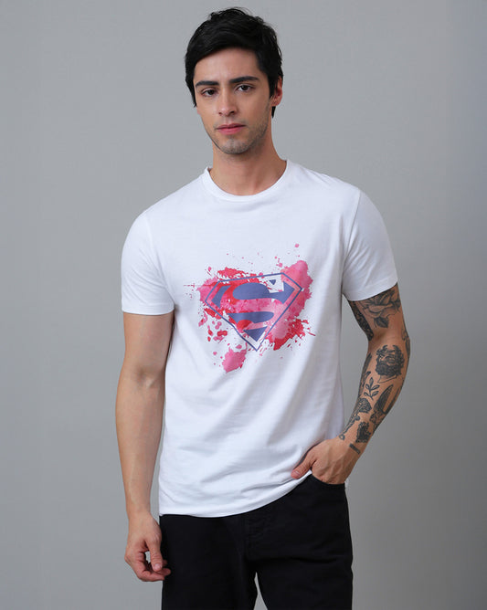 Superman Printed Regular Fit Tshirt For Men