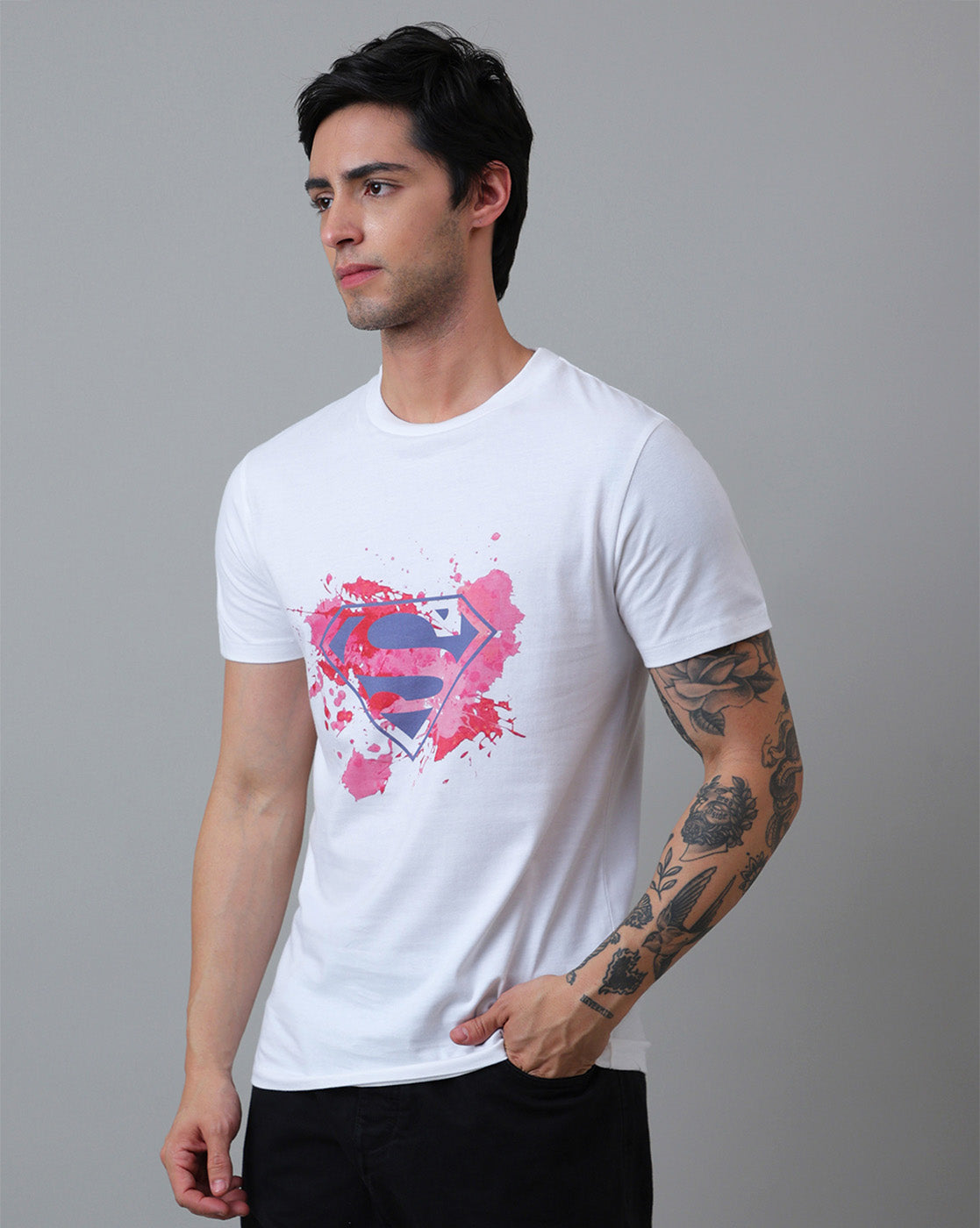 Superman Printed Regular Fit Tshirt For Men