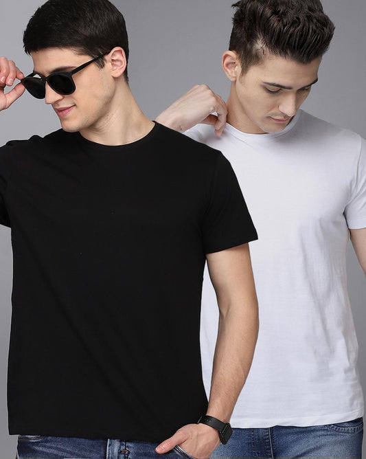 Pack of 2 Men Regular Fit Tshirt