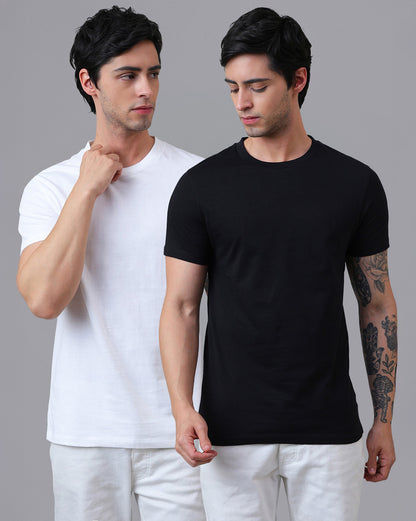 Pack of 2 Men Regular Fit Tshirt