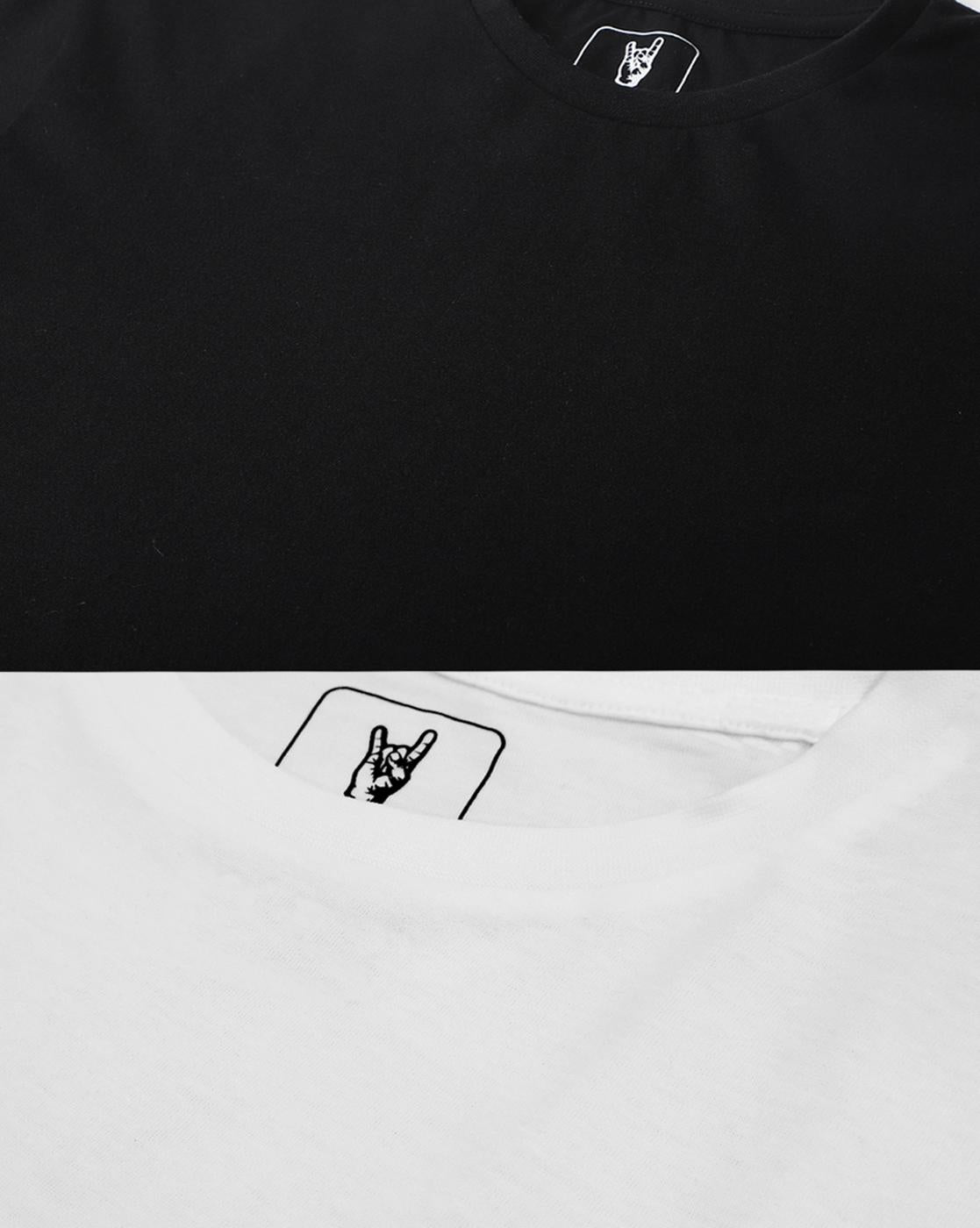 Pack of 2 Men Regular Fit Tshirt