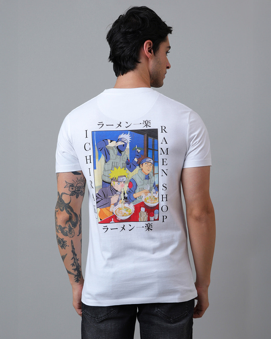 Naruto Printed Regular Fit Tshirt For Men