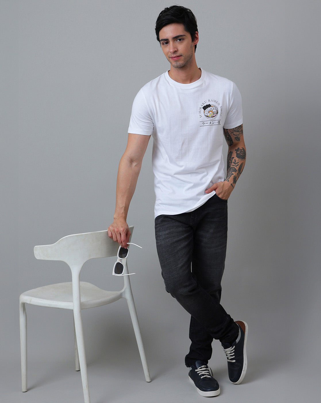 Naruto Printed Regular Fit Tshirt For Men