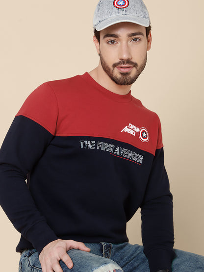 Captain America Regular Fit Sweatshirt  Men
