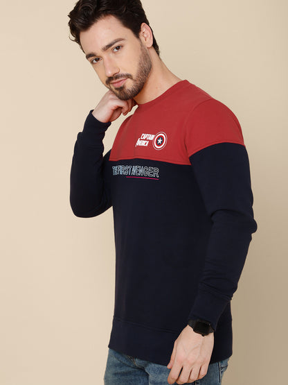 Captain America Regular Fit Sweatshirt  Men