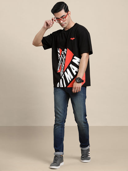 Batman Oversized Black Tshirt For Men