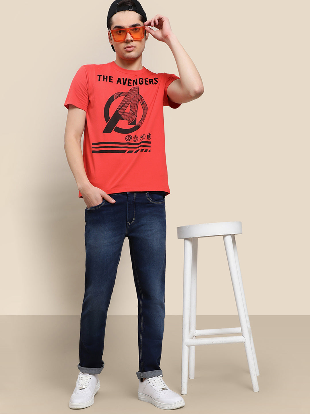 Avengers Red Tshirt For Men – Free Authority - Main Image