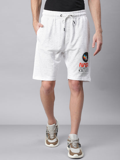 NASA White Shorts  Men