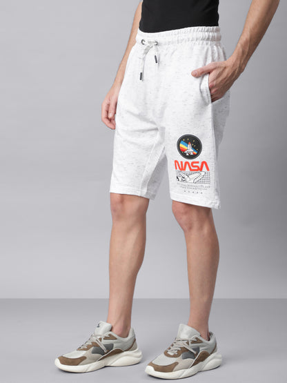 NASA White Shorts  Men