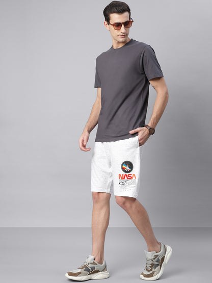 NASA White Shorts  Men