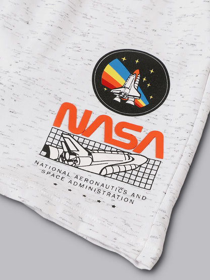 NASA White Shorts  Men