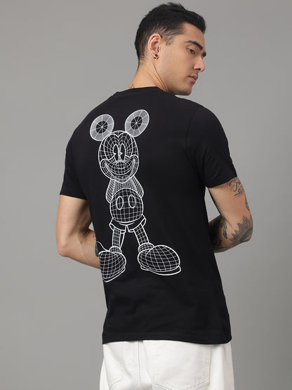 Mickey & Friends Black Tshirt  Men