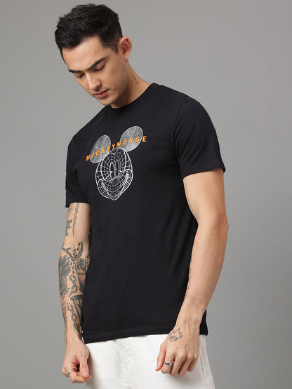 Mickey & Friends Black Tshirt  Men