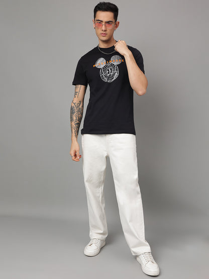 Mickey & Friends Black Tshirt  Men