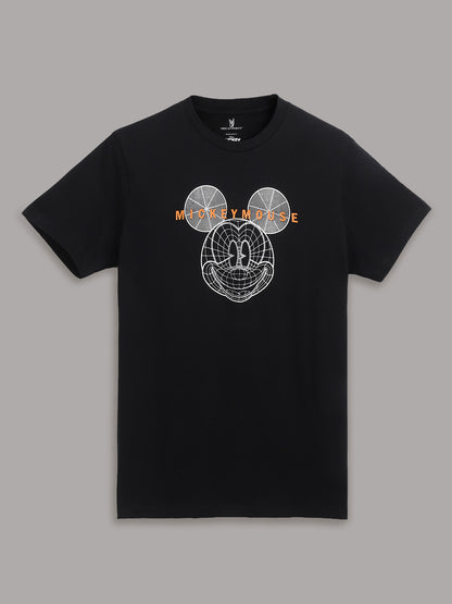 Mickey & Friends Black Tshirt  Men