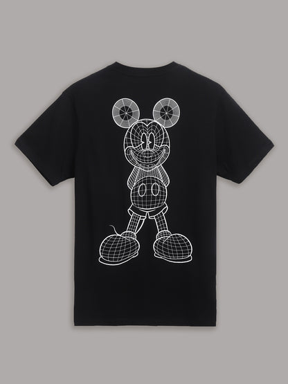 Mickey & Friends Black Tshirt  Men
