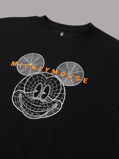 Mickey & Friends Black Tshirt  Men