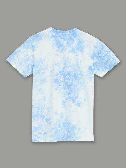 Captain America Tie-Dye Blue Tshirt  Men