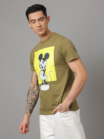 Mickey & Friends Green Tshirt  Men