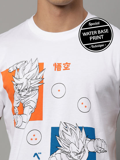 Dragon Ball Z White Tshirt For Men