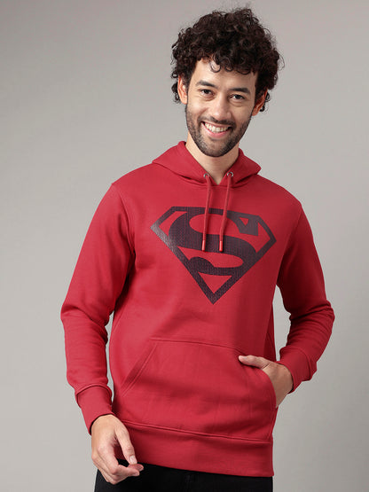 Superman Red Hoodie  Men