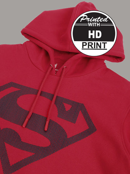Superman Red Hoodie  Men