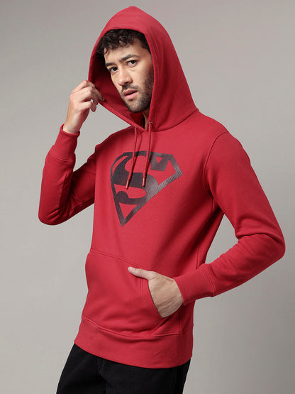 Superman Red Hoodie  Men