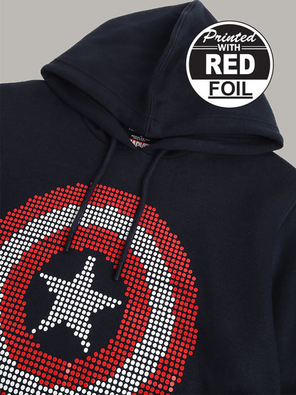 Captain America Blue Hoodie  Men