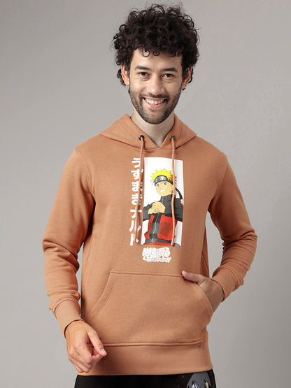 Naruto Cream Hoodie  Men