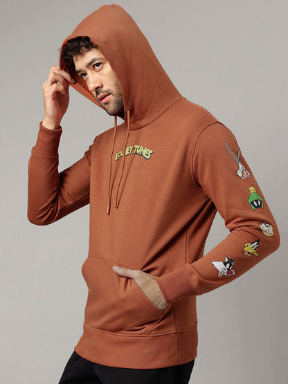 Looney Tunes Brown Hoodie  Men