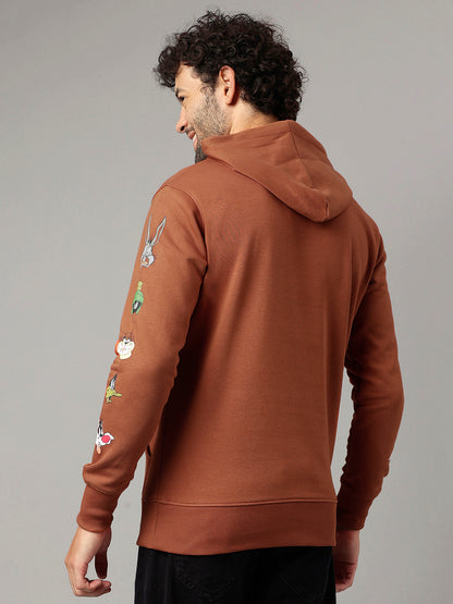 Looney Tunes Brown Hoodie  Men