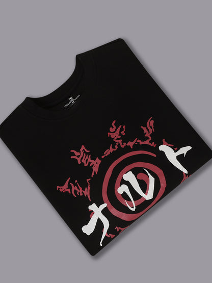 Naruto Oversized Black Sweatshirt  Men