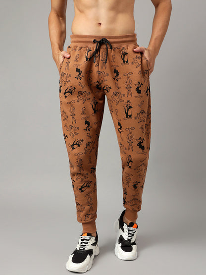 Looney Tunes Brown Jogger  Men