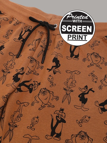Looney Tunes Brown Jogger  Men