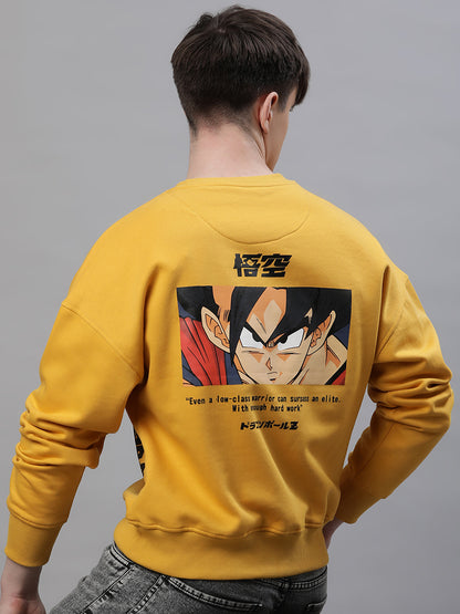Dragon Ball Z Yellow Sweatshirt  Men