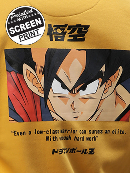 Dragon Ball Z Yellow Sweatshirt  Men