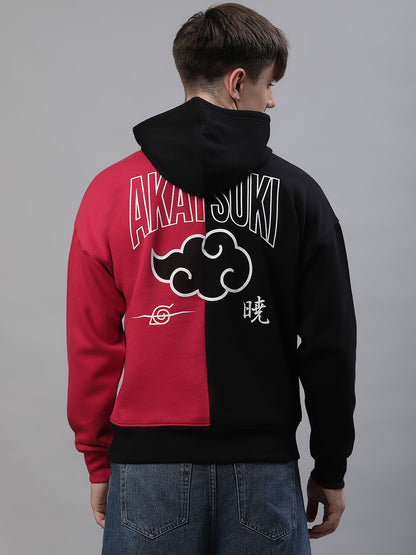 Naruto Oversized Black Hoodie  Men