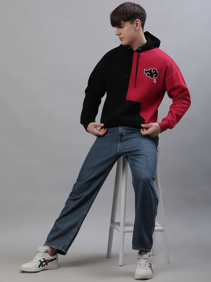 Naruto Oversized Black Hoodie  Men