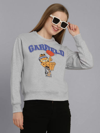 Garfield Grey Relaxed Fit Sweatshirt  Women