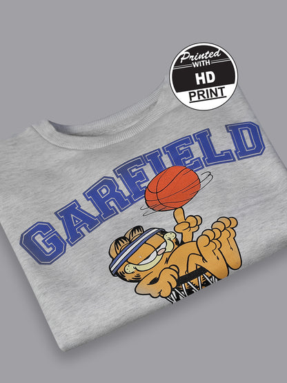 Garfield Grey Relaxed Fit Sweatshirt  Women