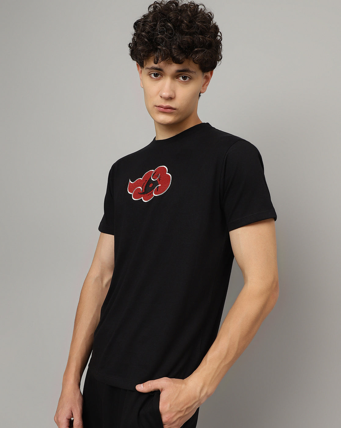 Naruto Printed Regular Fit Tshirt For Men
