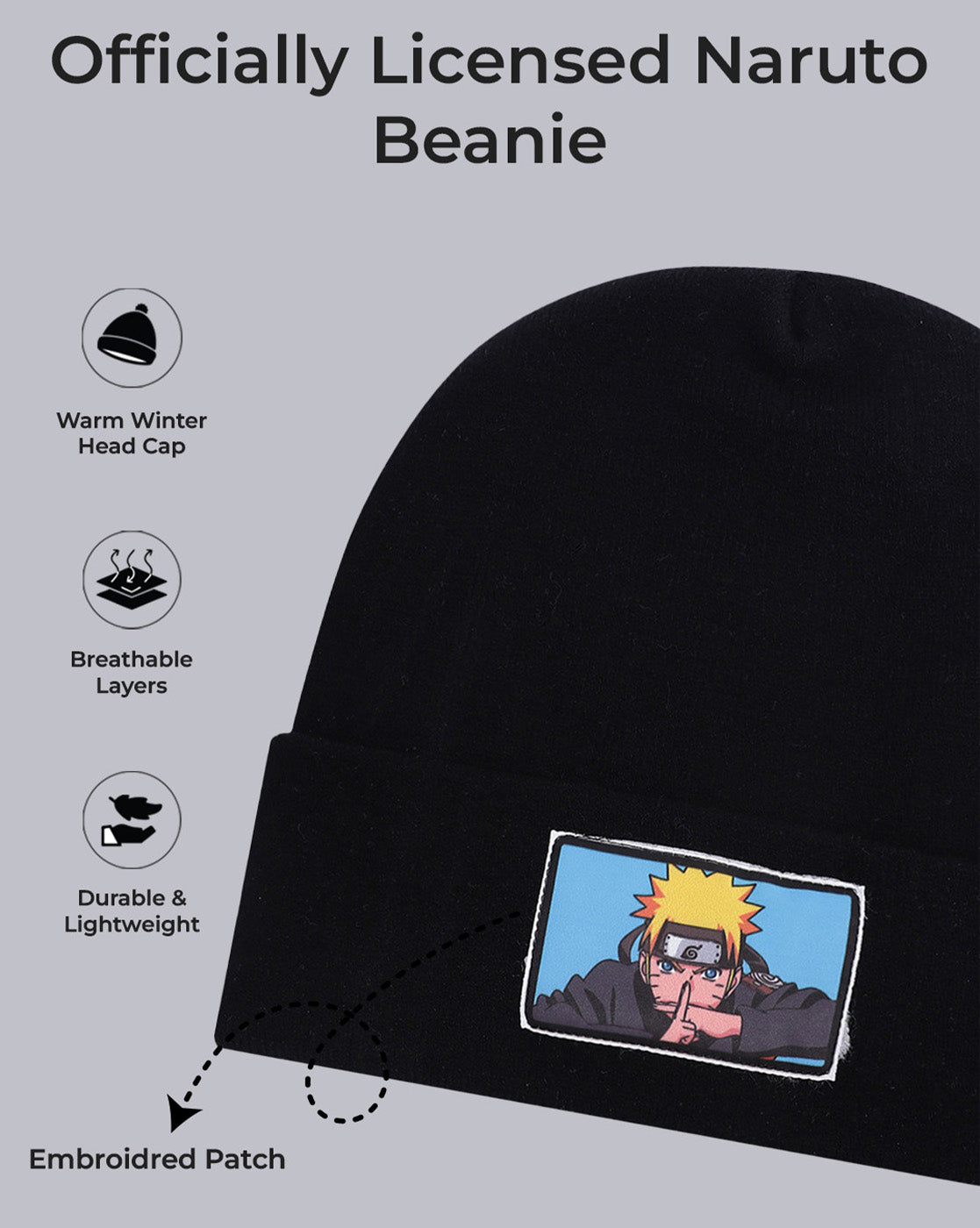 Naruto Black Beanie