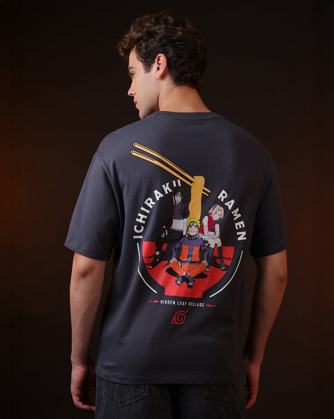 Naruto Ichiraku Ramen Oversized Tshirt Men