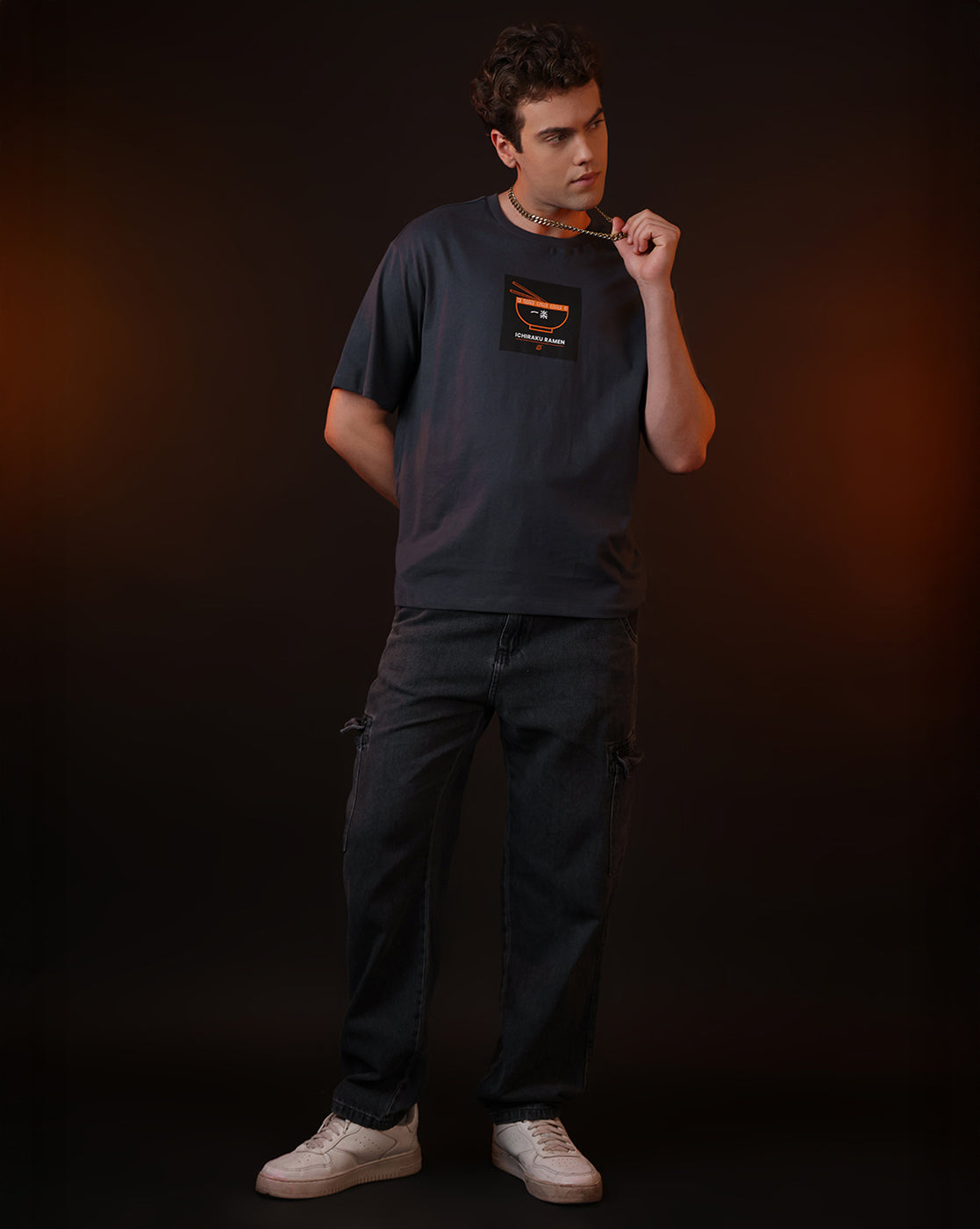 Naruto Ichiraku Ramen Oversized Tshirt Men