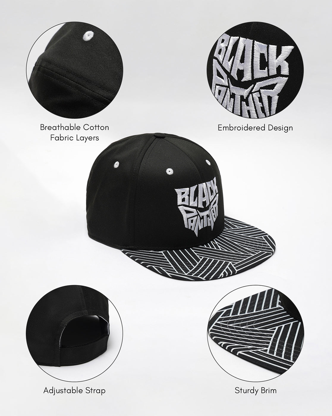 Black Panther Snapback Cap