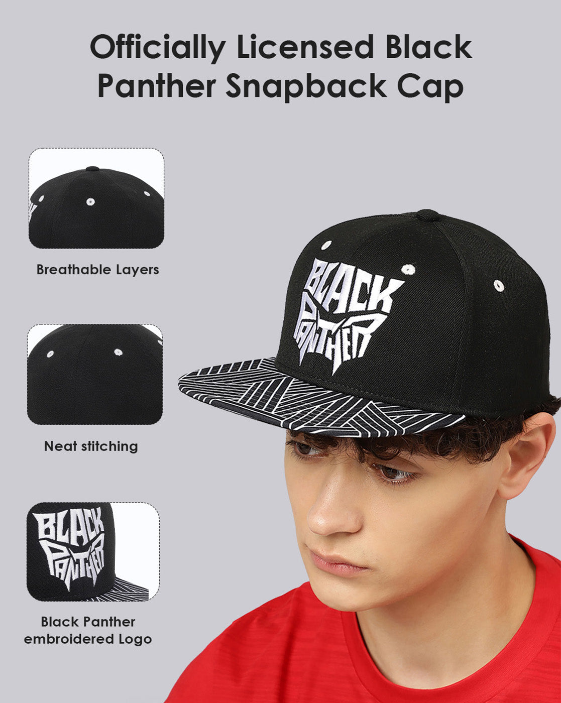 Black Panther Snapback Cap