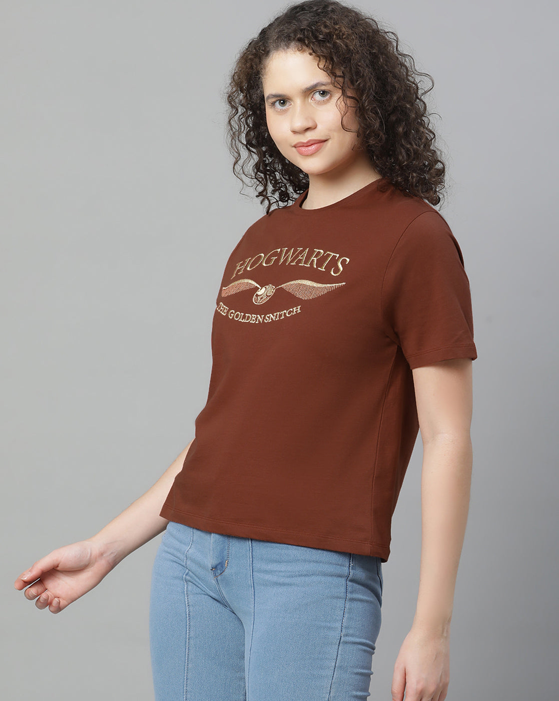 Harry Potter Printed Regular Fit Tshirt For Women