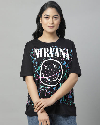 Nirvana  Oversized Fit Tshirt  Women