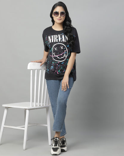 Nirvana  Oversized Fit Tshirt  Women